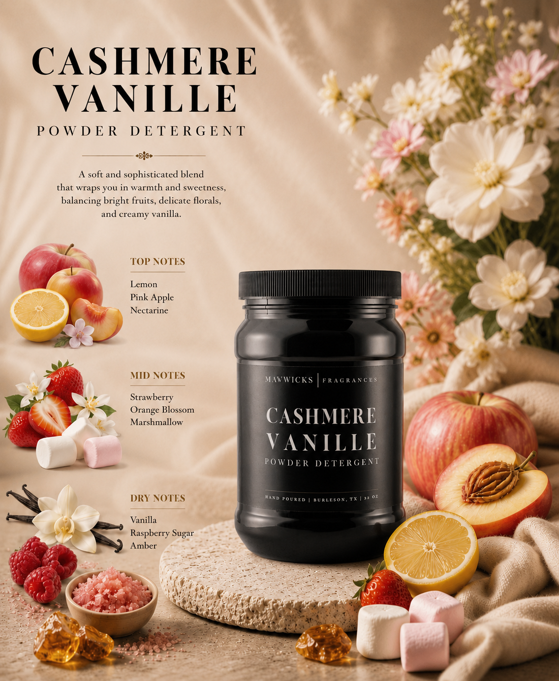Powdered Luxury Laundry Detergent: Enchanted Rouge