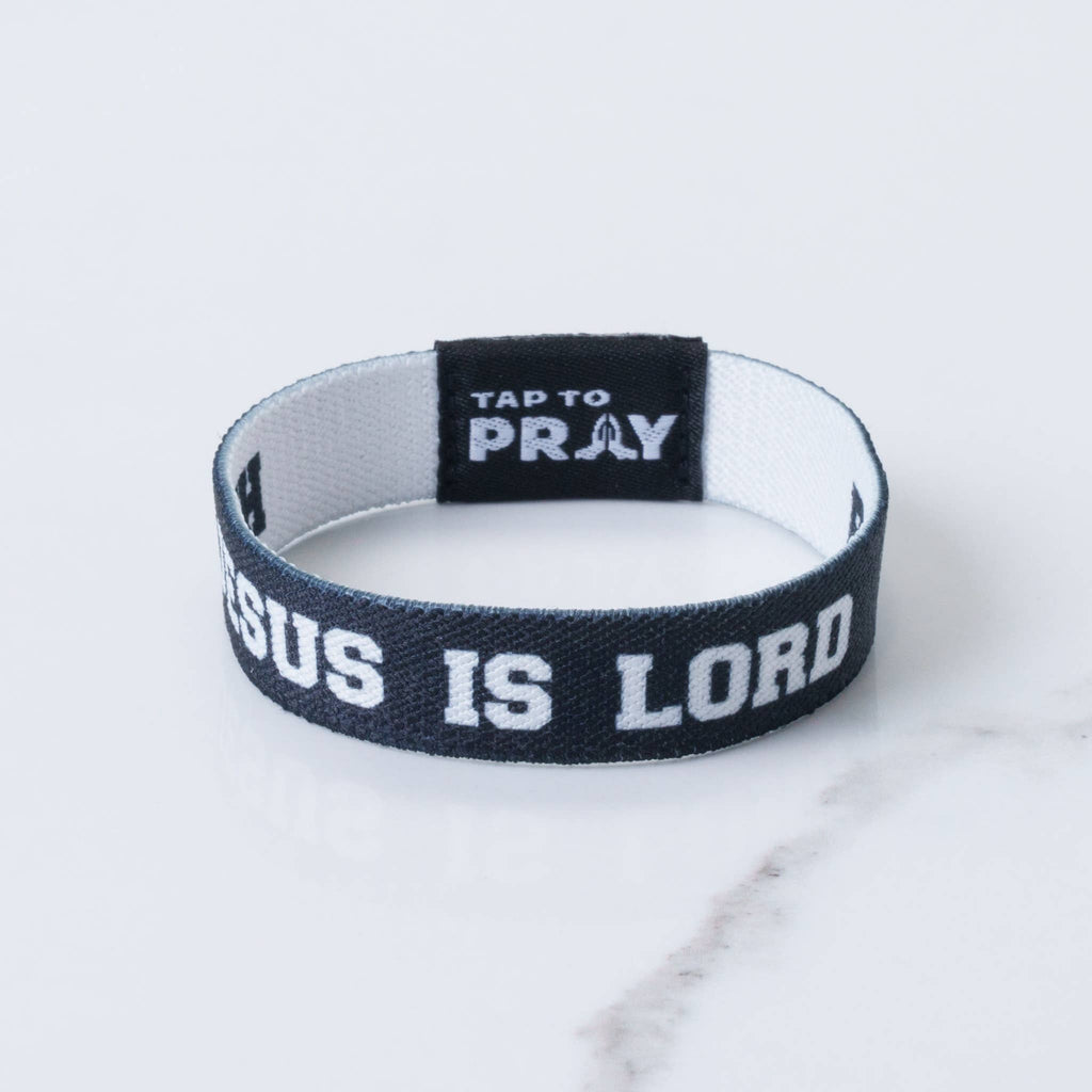 Tap To Pray™ Wristbands - Jesus Is Lord/ Powered by Faith