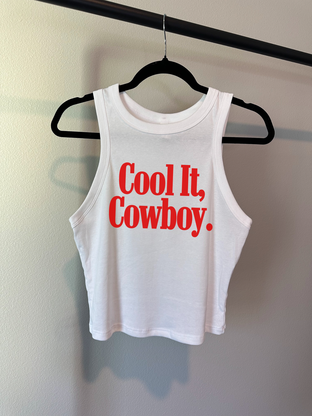Cool It, Cowboy Cropped Tank