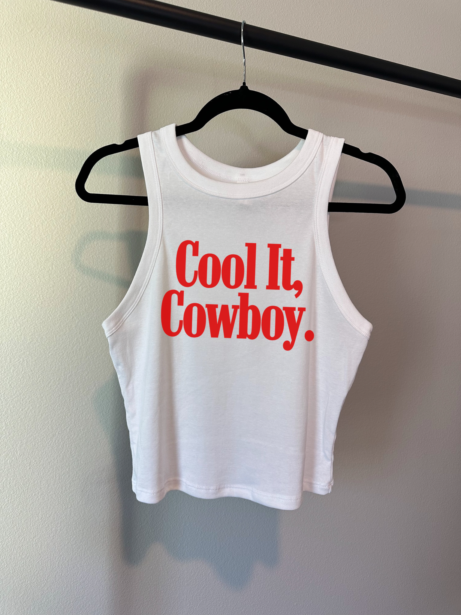 Cool It, Cowboy Cropped Tank