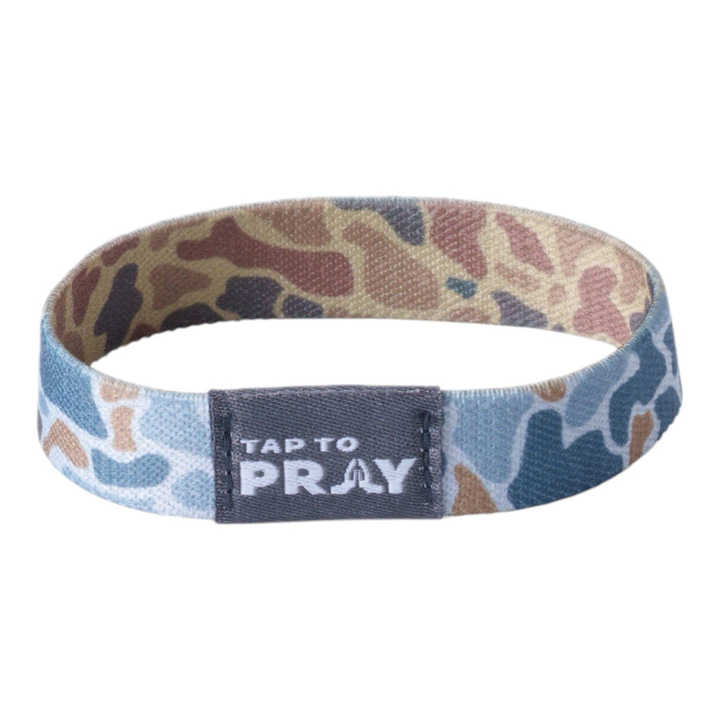 Tap To Pray® Wristband – River Rock Camo - Sahara and Copper