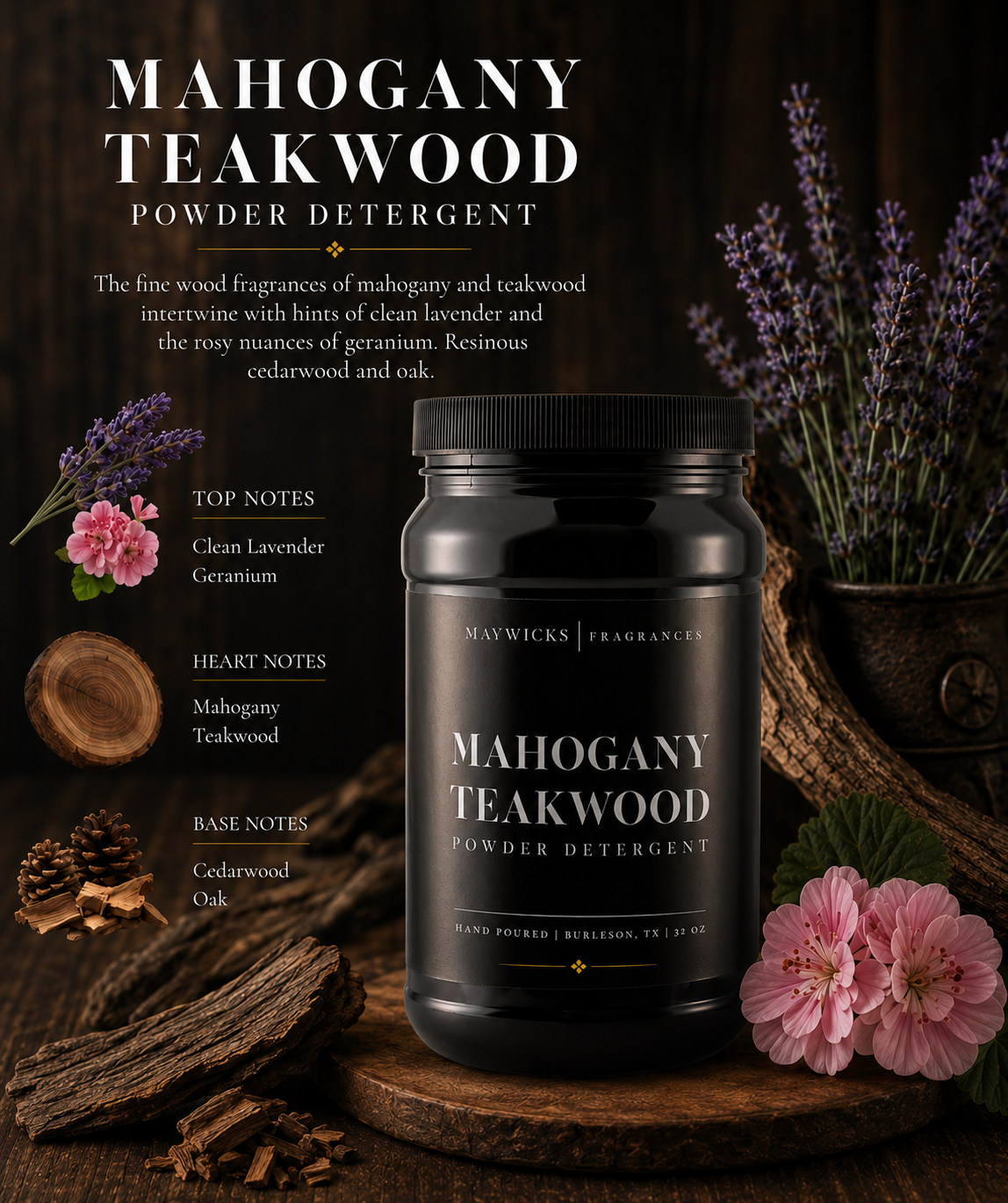 Powdered Luxury Laundry Detergent: Enchanted Rouge