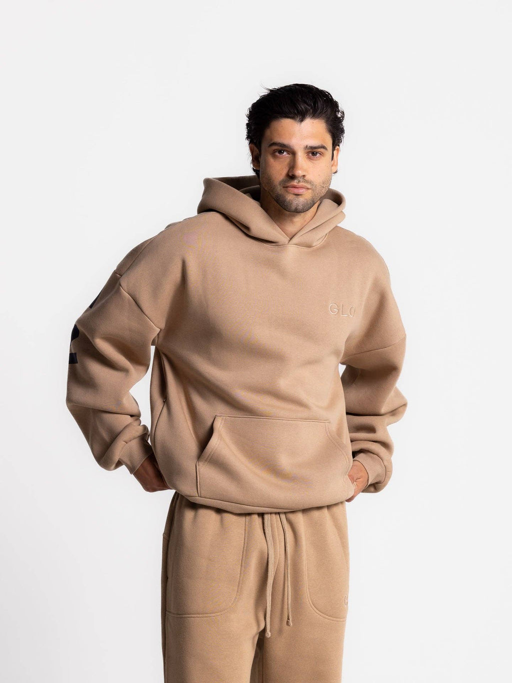 Glo Kingdom Essential Hoodie Forgiven: Latte