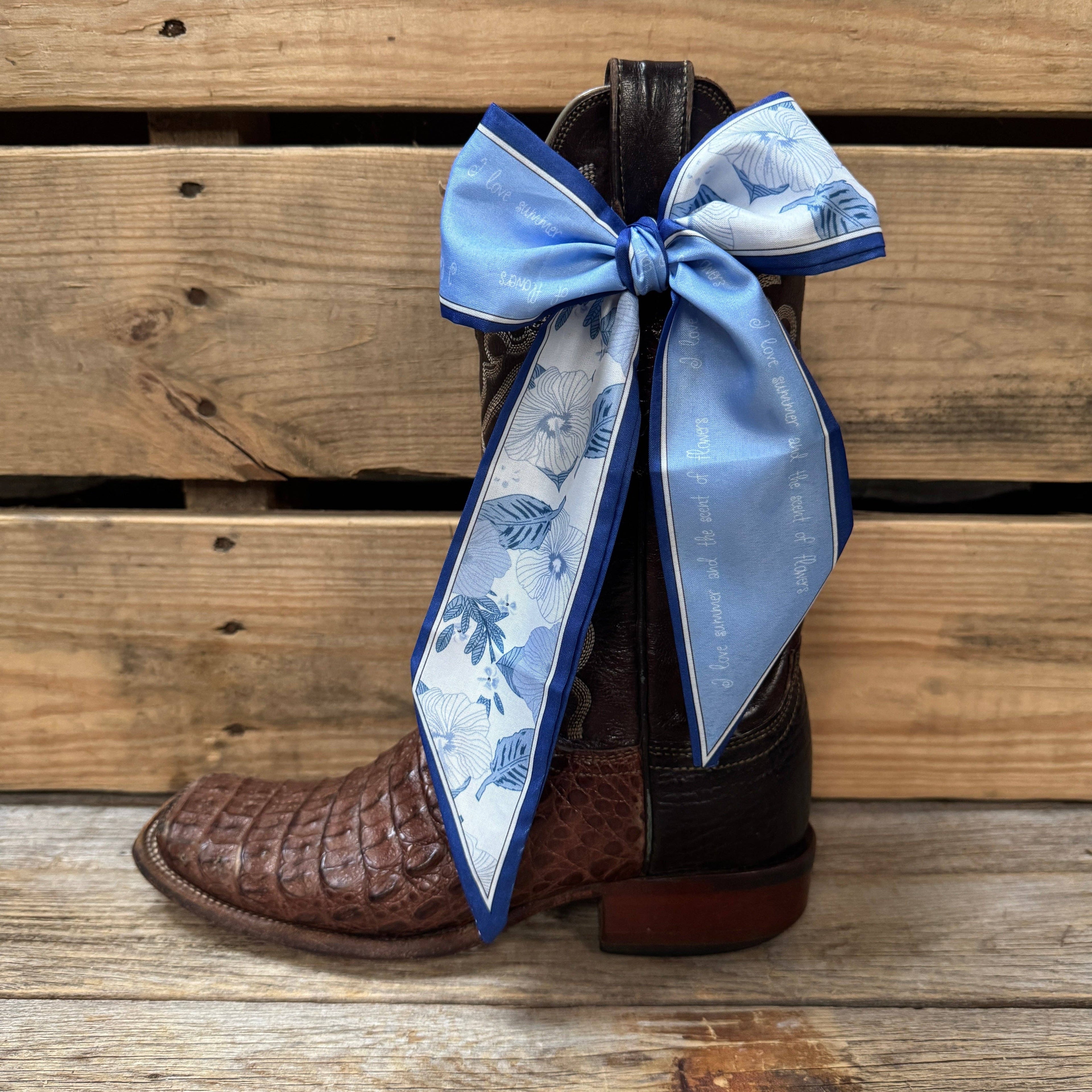 Blue Western Twilly Scarf