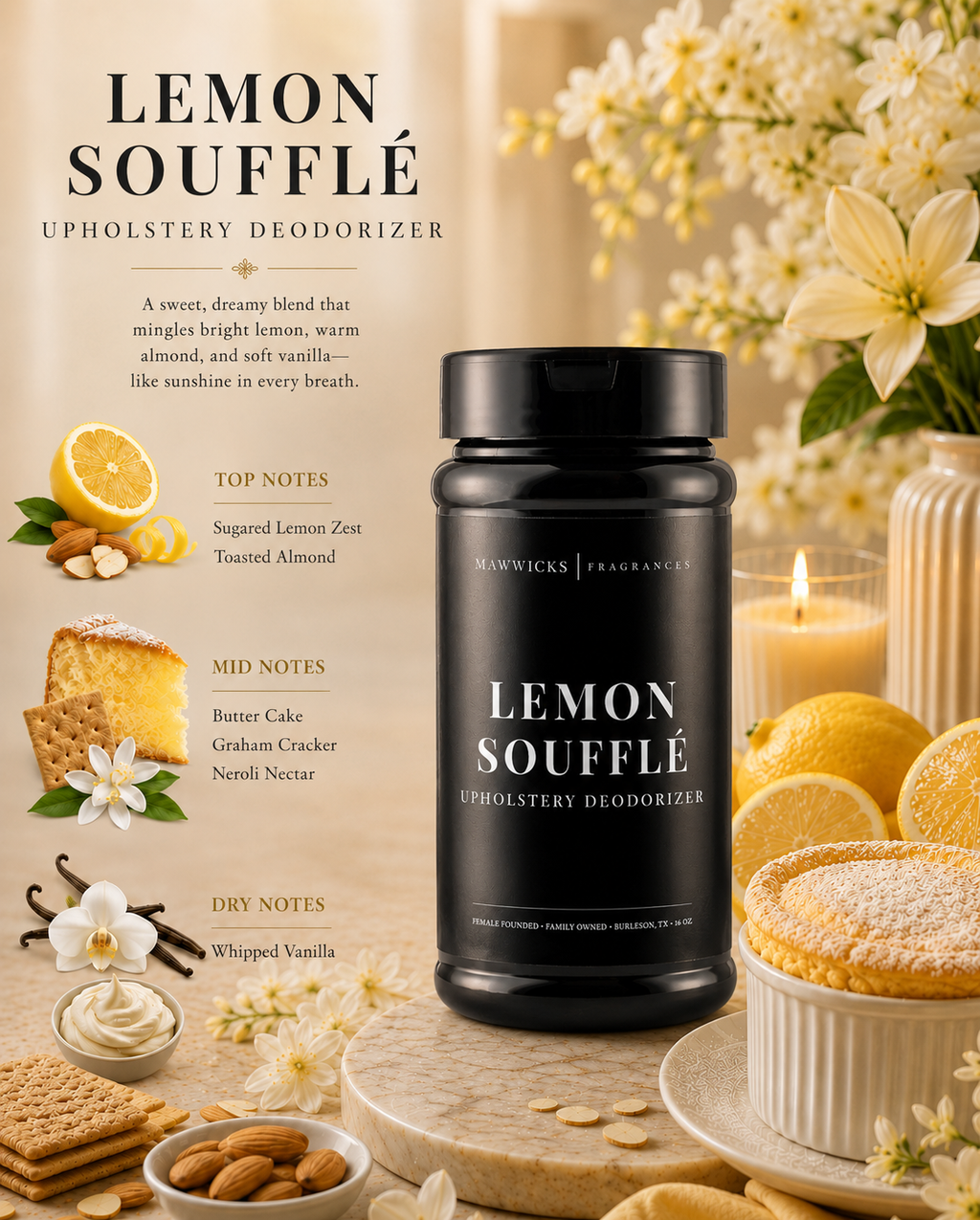 Scented Upholstery Deodorizer: Luxe