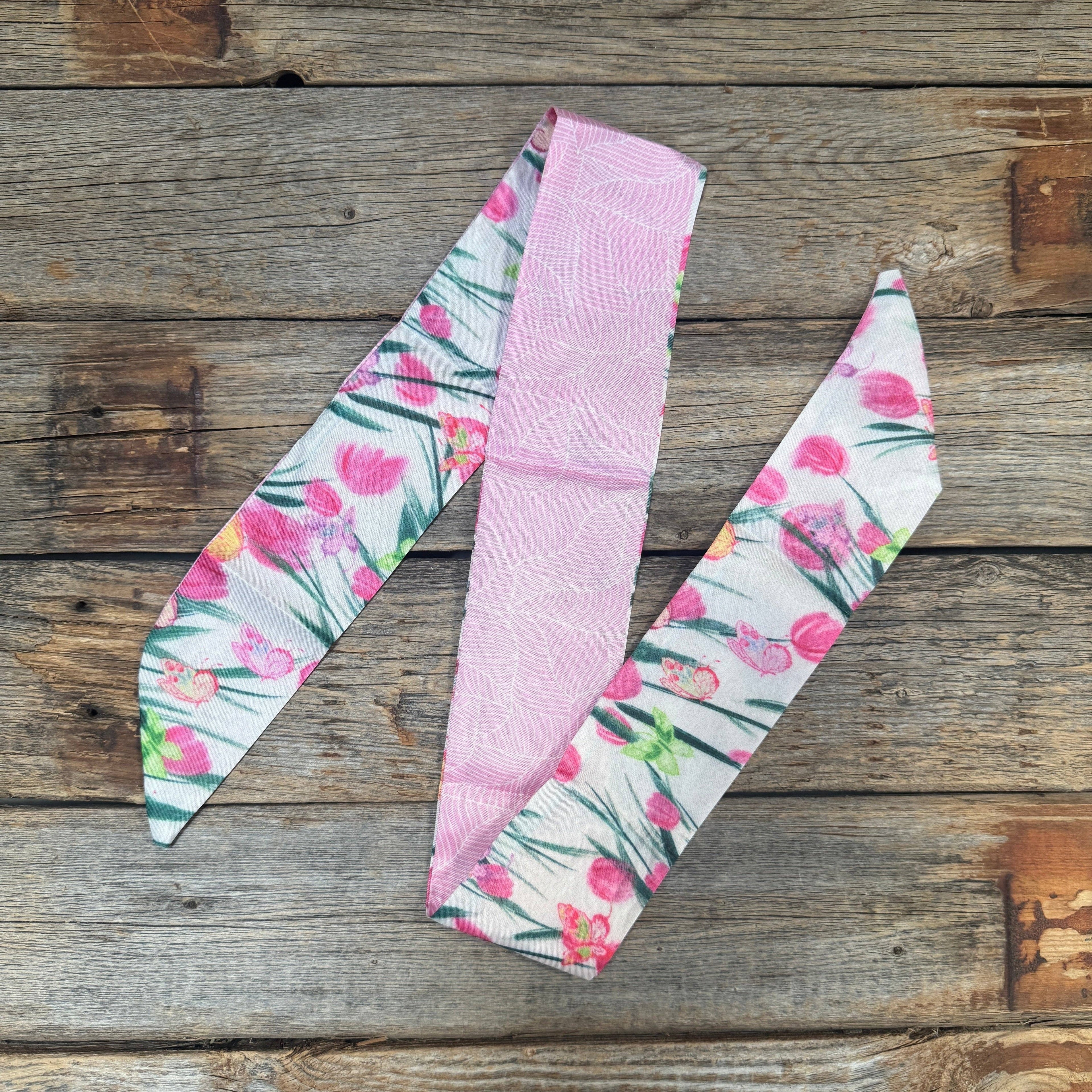 Pink Western Twilly Scarf