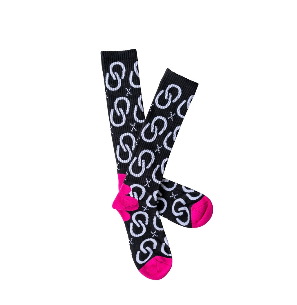 High Maintenance Cowgirl Pink Performance Boot Socks