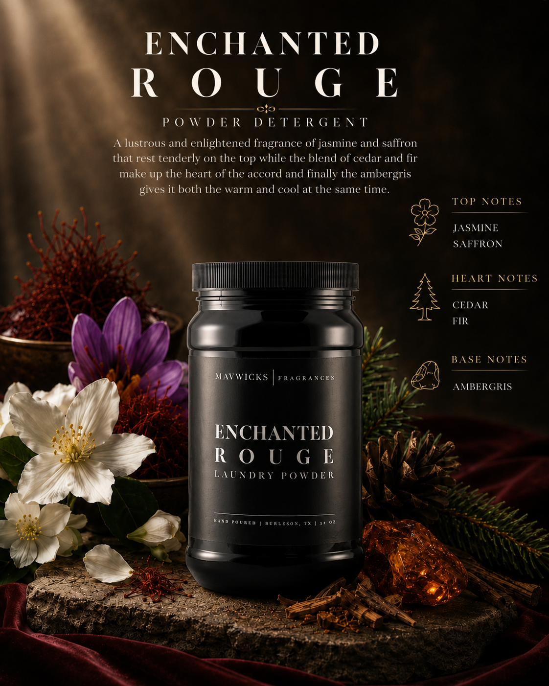 Powdered Luxury Laundry Detergent: Enchanted Rouge