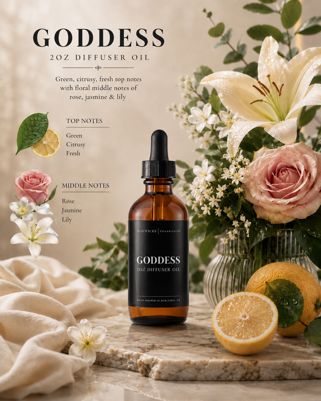 Scented Diffuser Oil: Brazilian Summers
