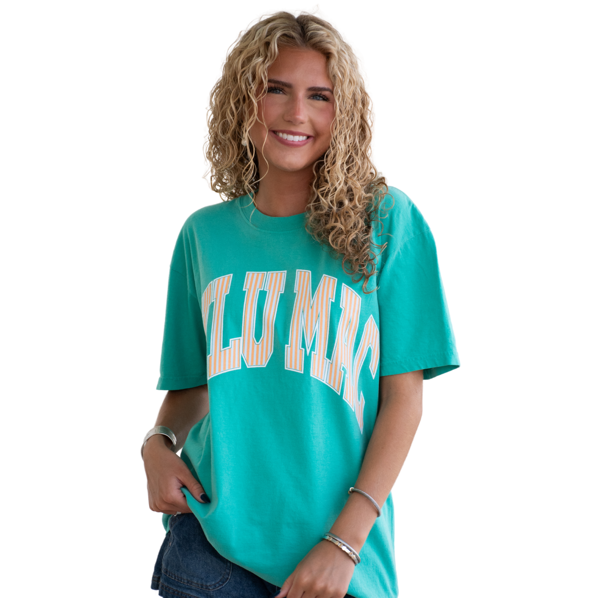 Cream Sickle Sky/Island Green Comfort Colors Tee
