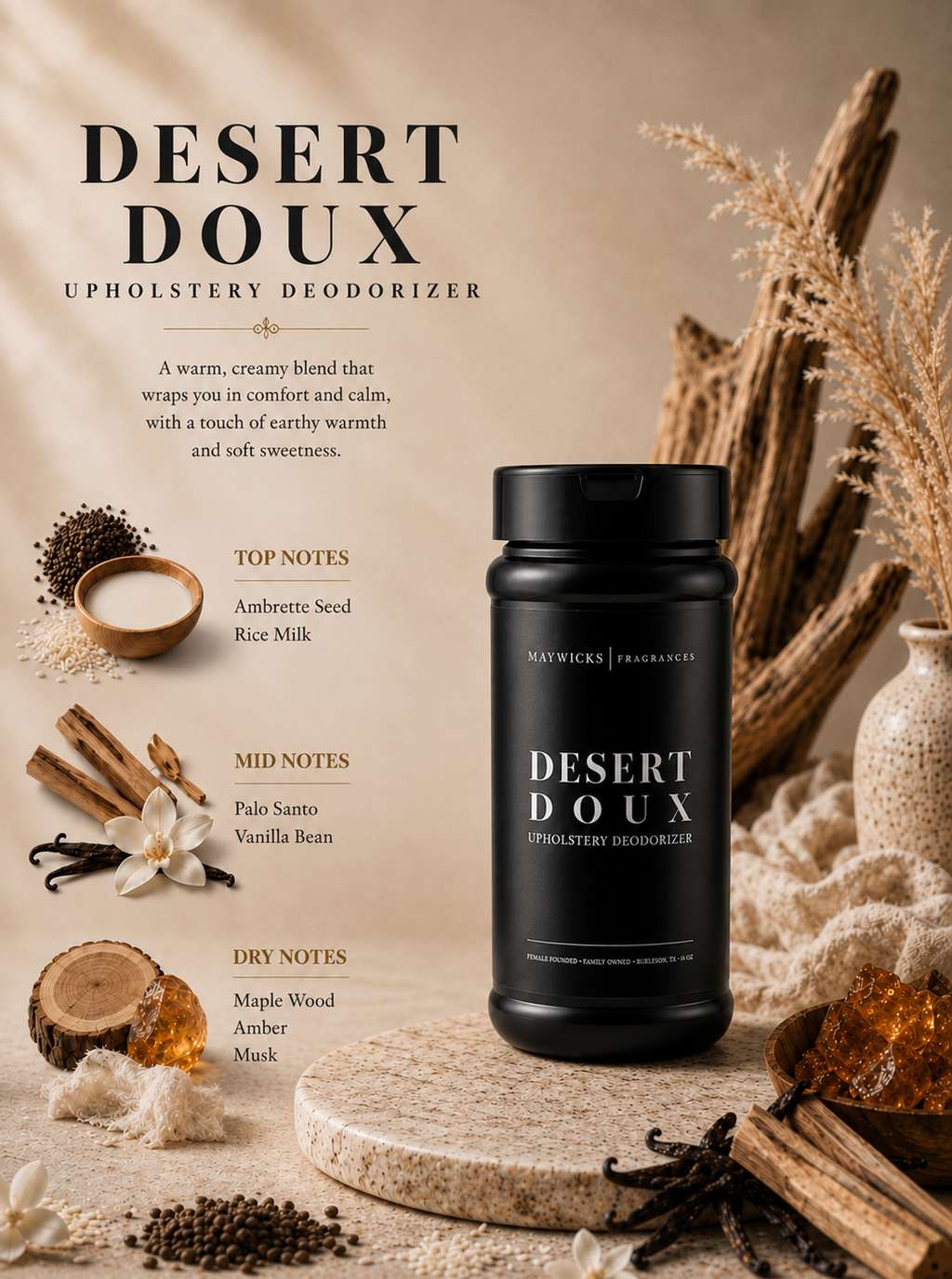 Scented Upholstery Deodorizer: Enchanted Rouge