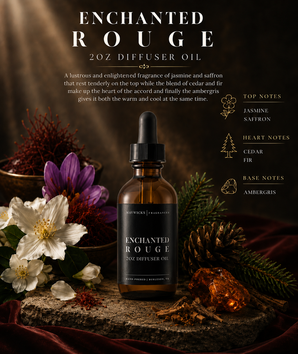 Scented Diffuser Oil: Enchanted Rouge