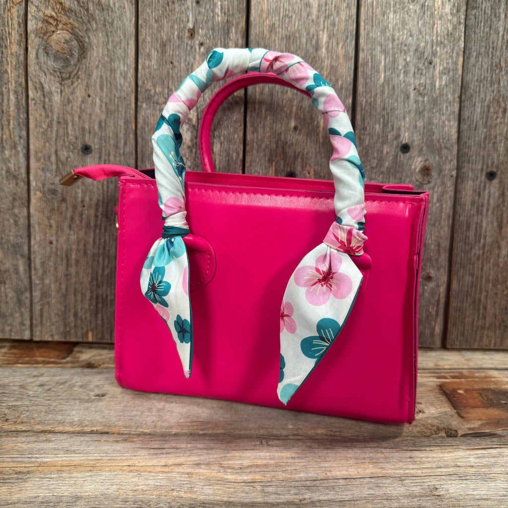 Pink and Teal Western Twilly Scarf
