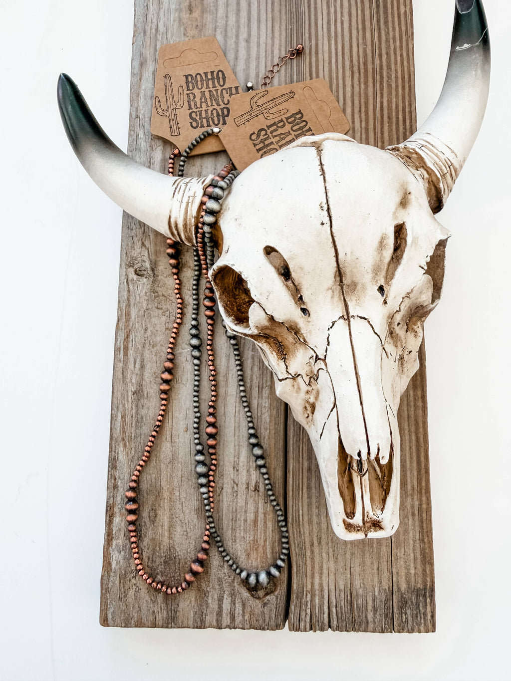 Western Style Navajo Pearl Necklace: SILVER