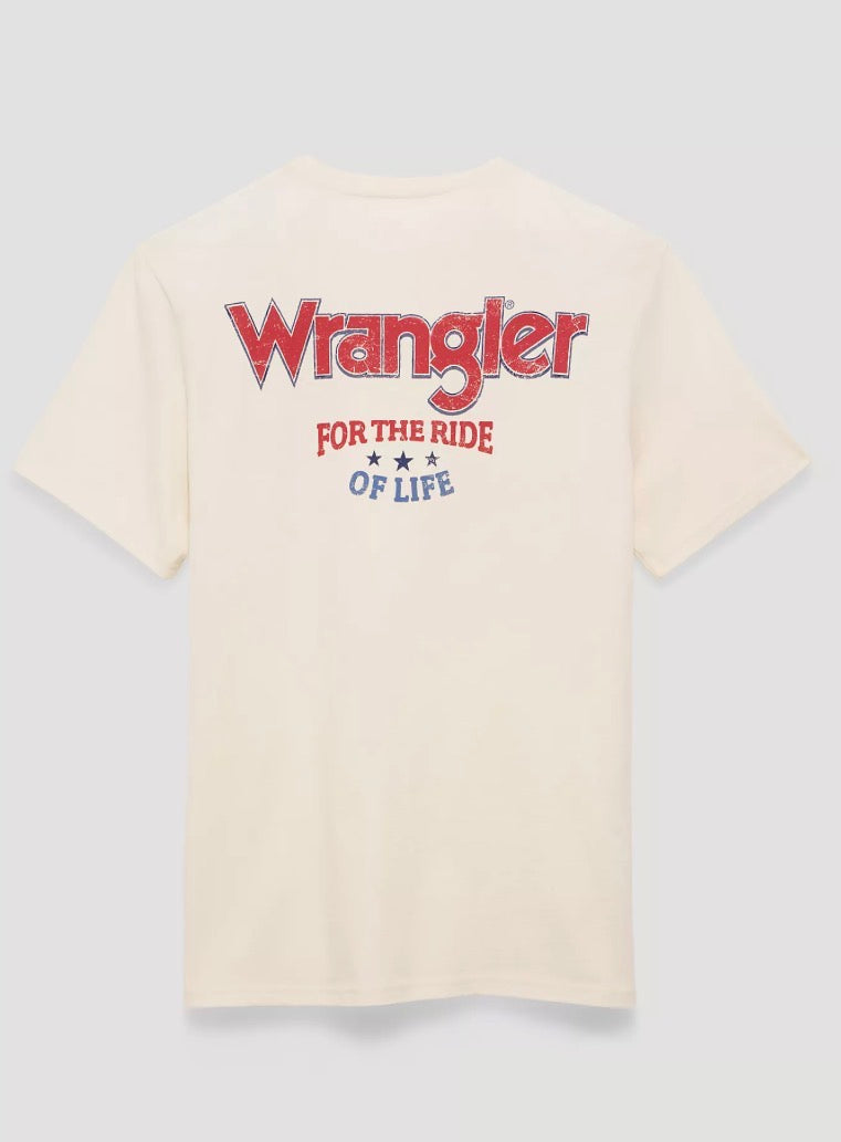 Cream Wrangler tee