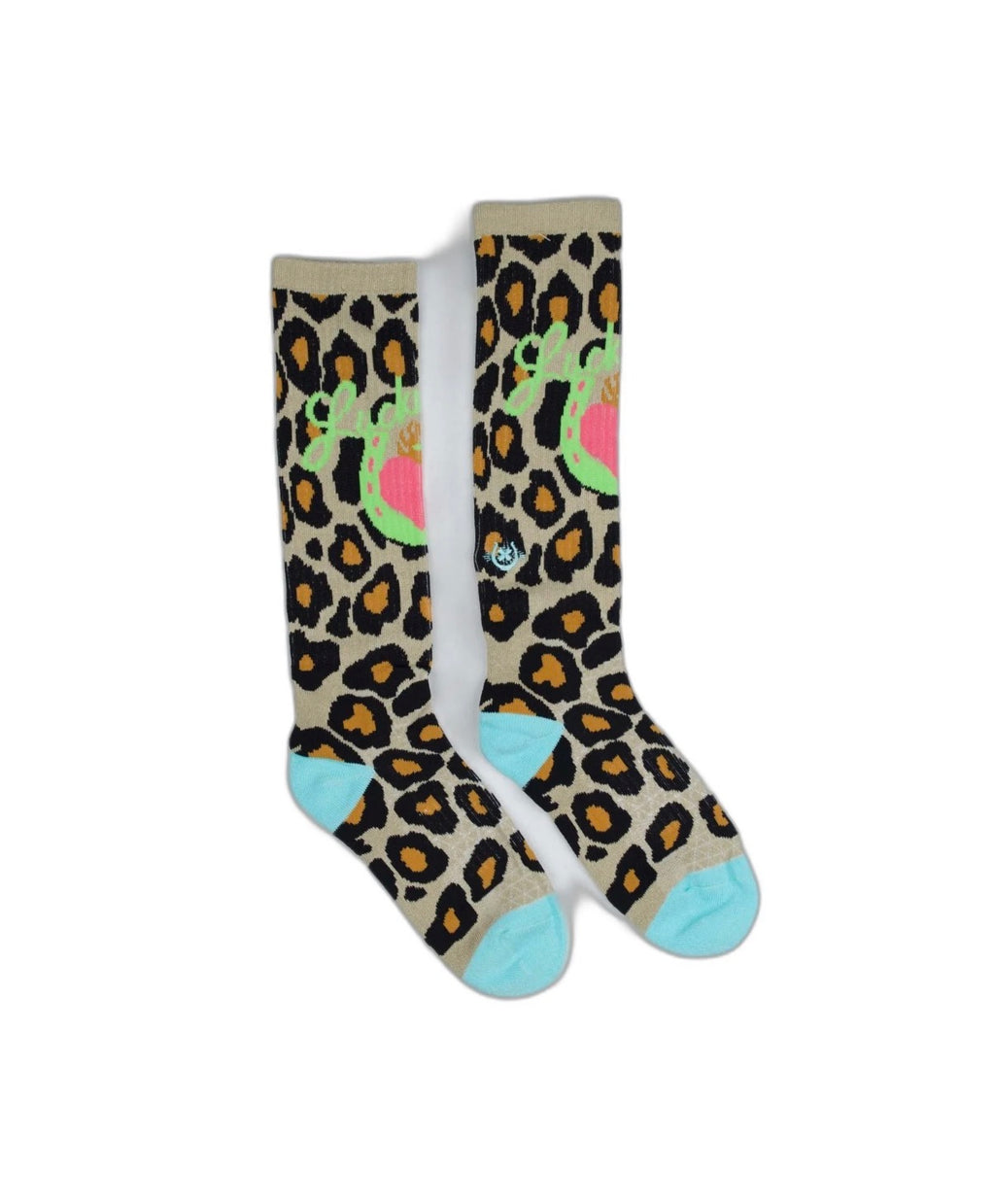 Lucky Leopard Diva Performance Boot Socks