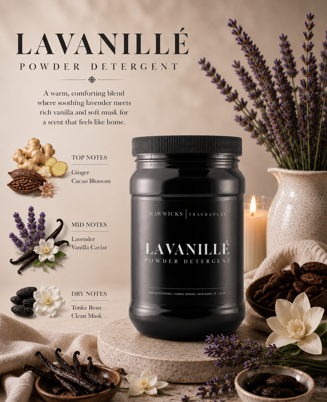 Powdered Luxury Laundry Detergent: Luxe