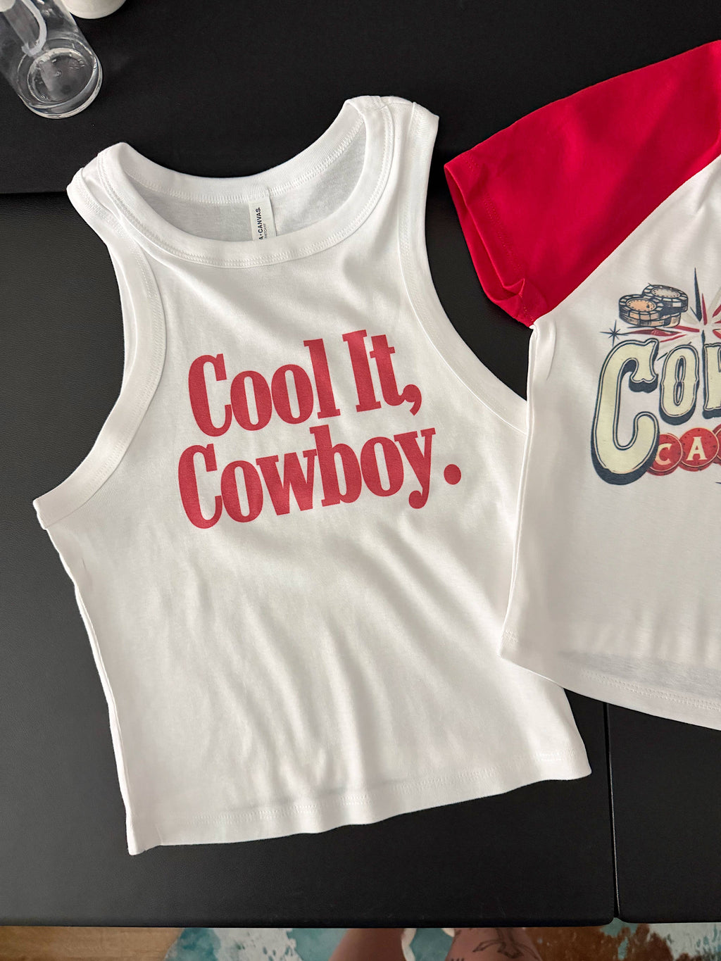Cool It, Cowboy Cropped Tank