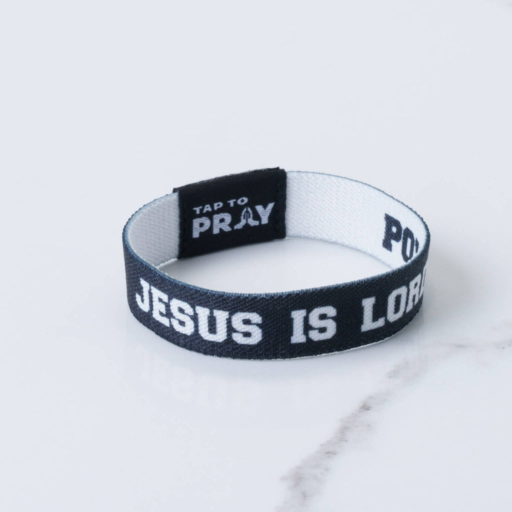Tap To Pray™ Wristbands - Jesus Is Lord/ Powered by Faith