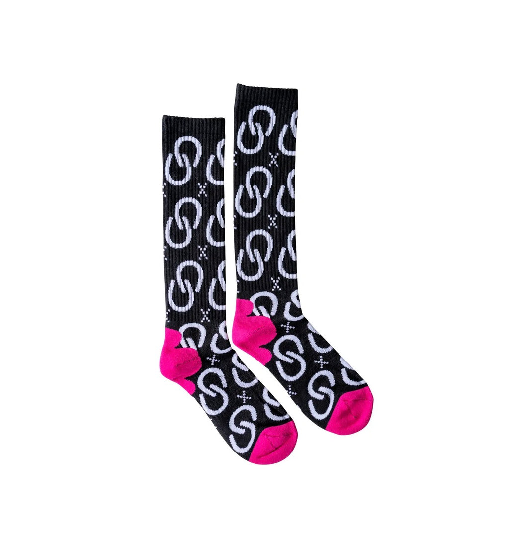 High Maintenance Cowgirl Pink Performance Boot Socks