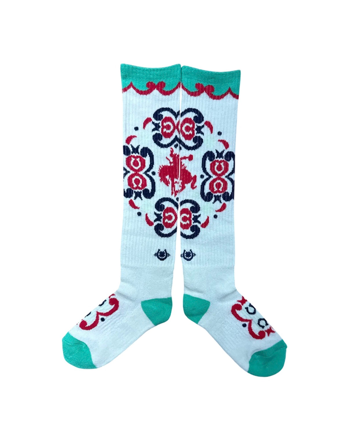 Ranch Glam Teal Performance Boot Socks