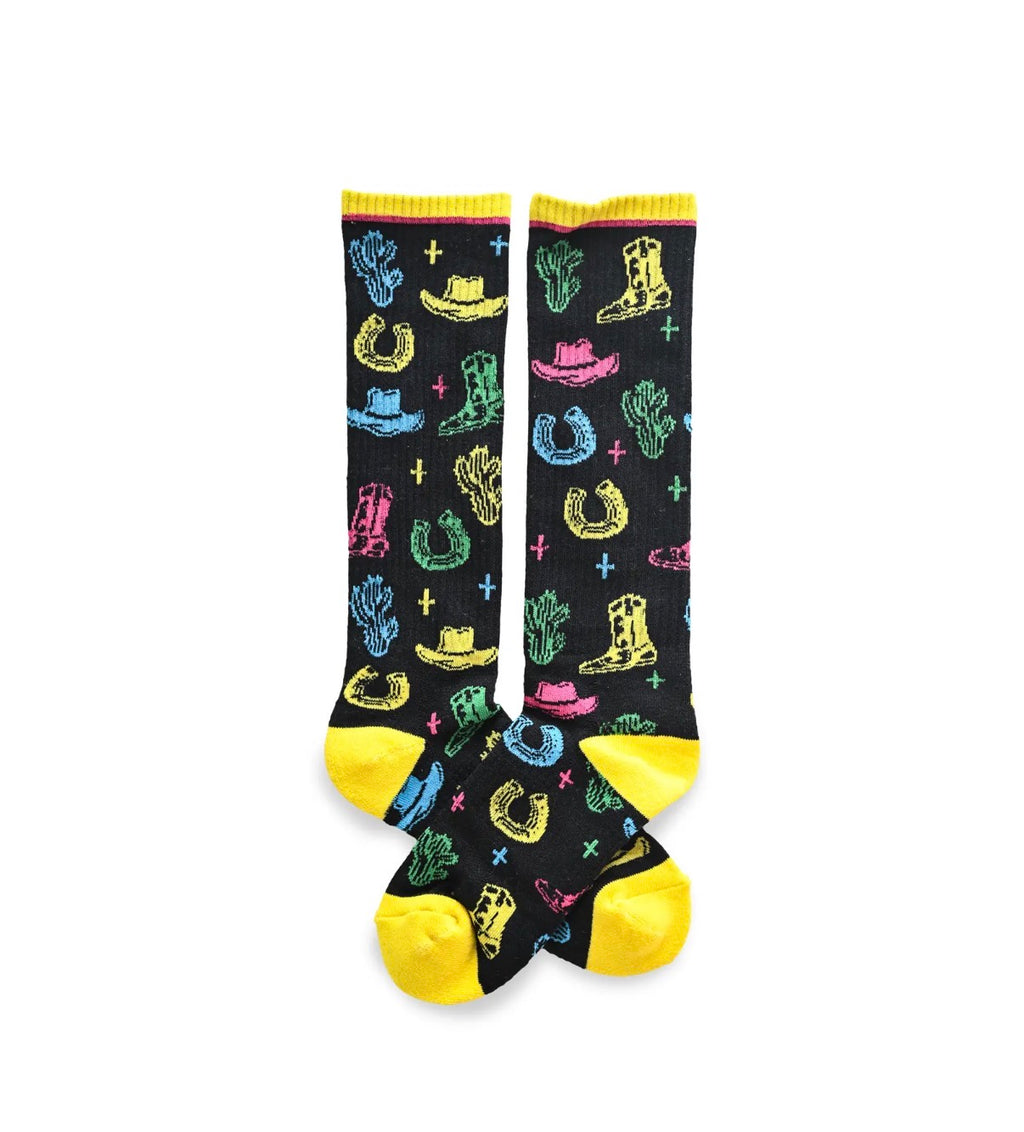 Neon Wrangler Performance Book Socks