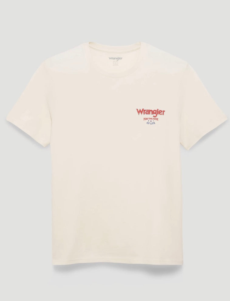 Cream Wrangler tee