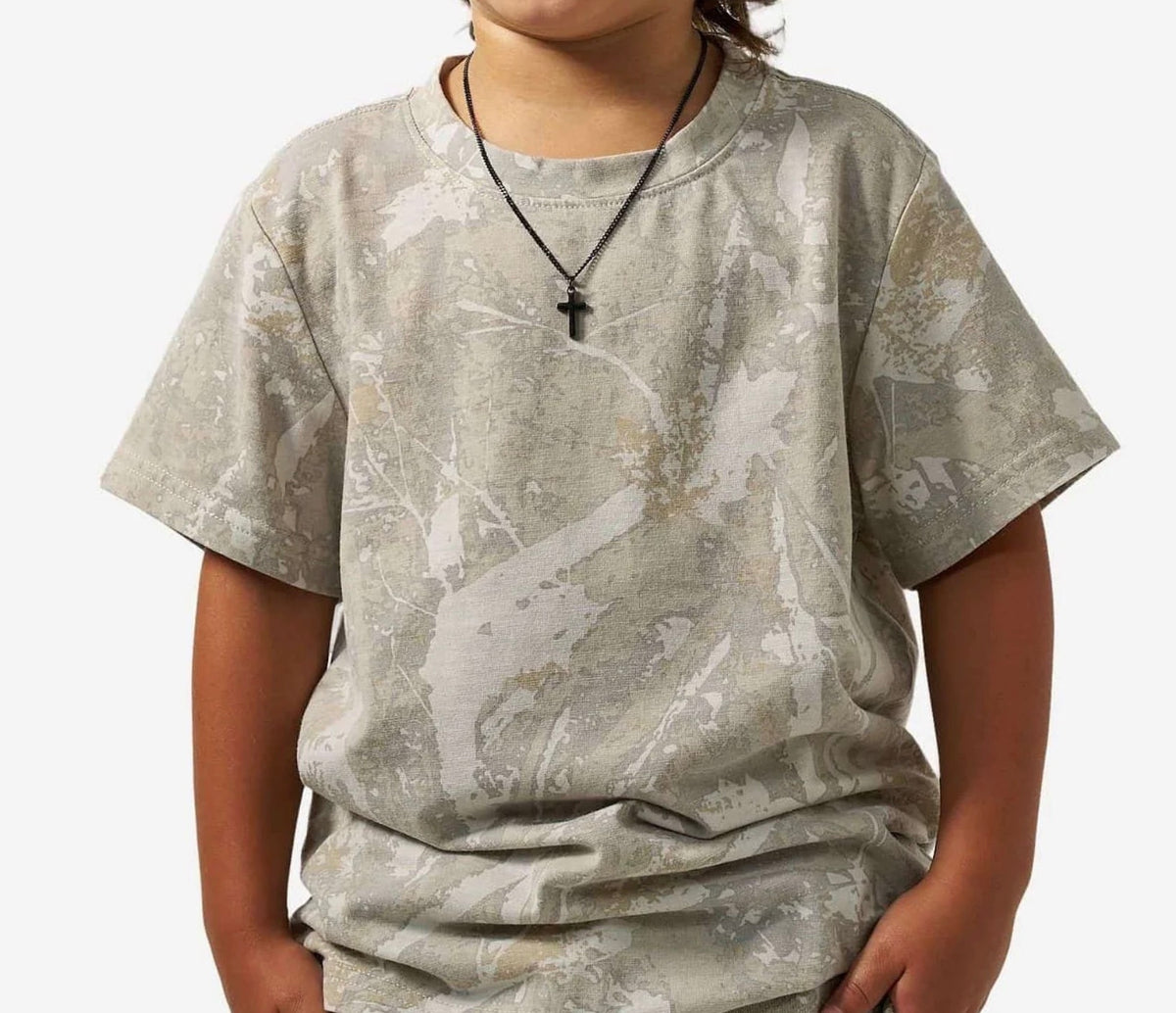 Youth Burlebo Vintage Washed Drifter Camo Tee