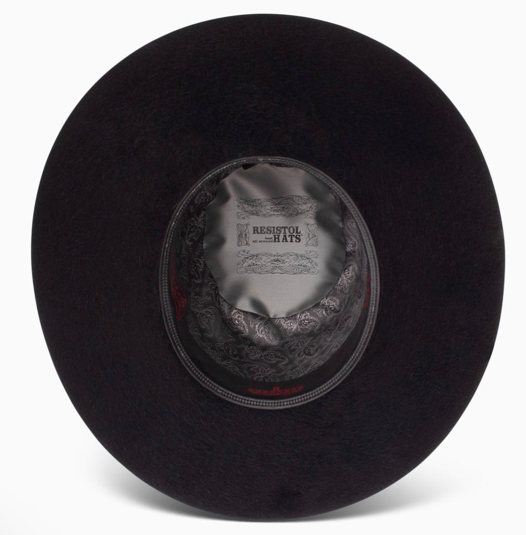 8X Kodiac Open Crown Cowboy Hat- Black