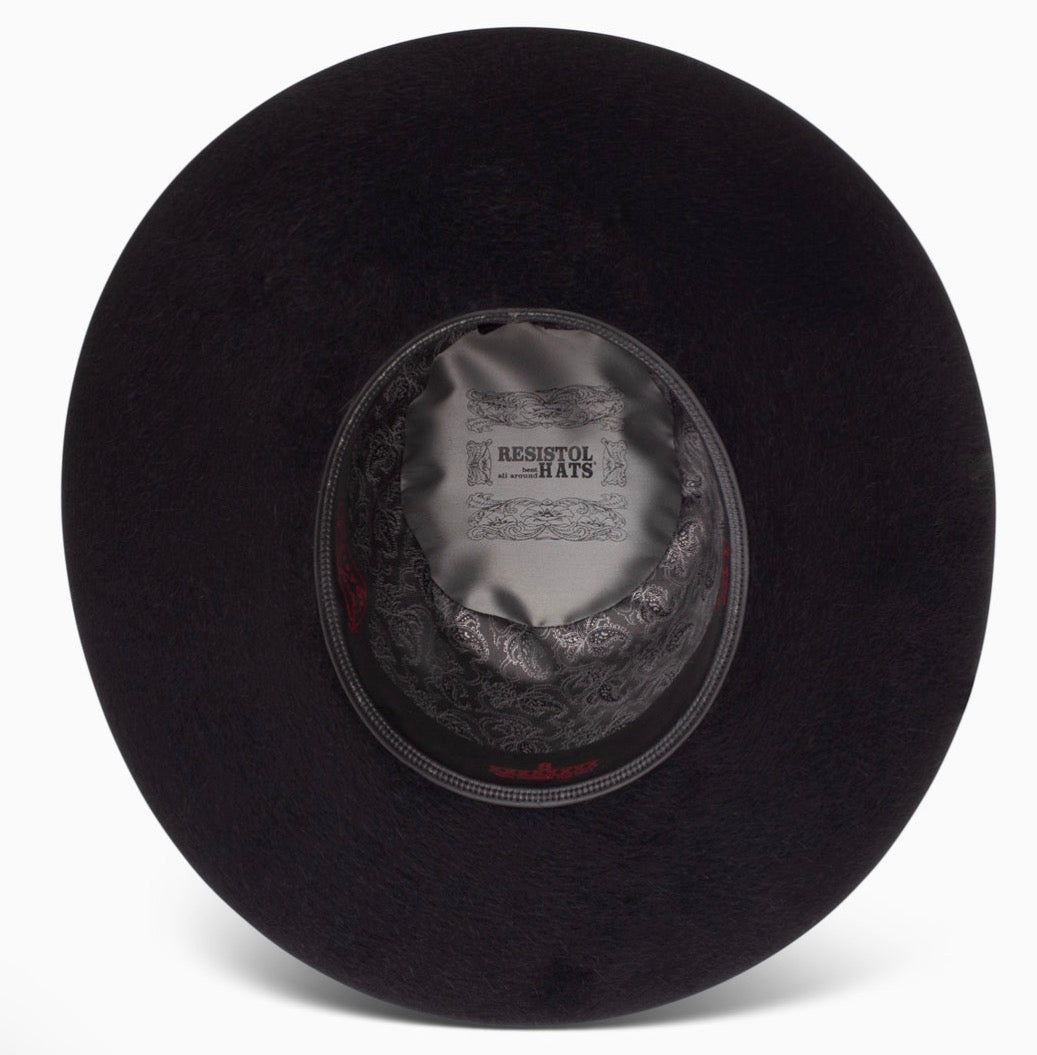 8X Kodiac Open Crown Cowboy Hat- Black