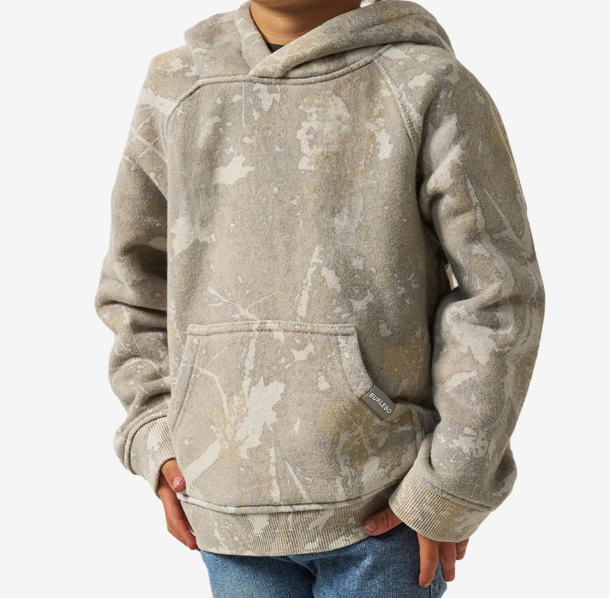 Youth Burlebo Vintage Washed Drifter Camo Hoodie