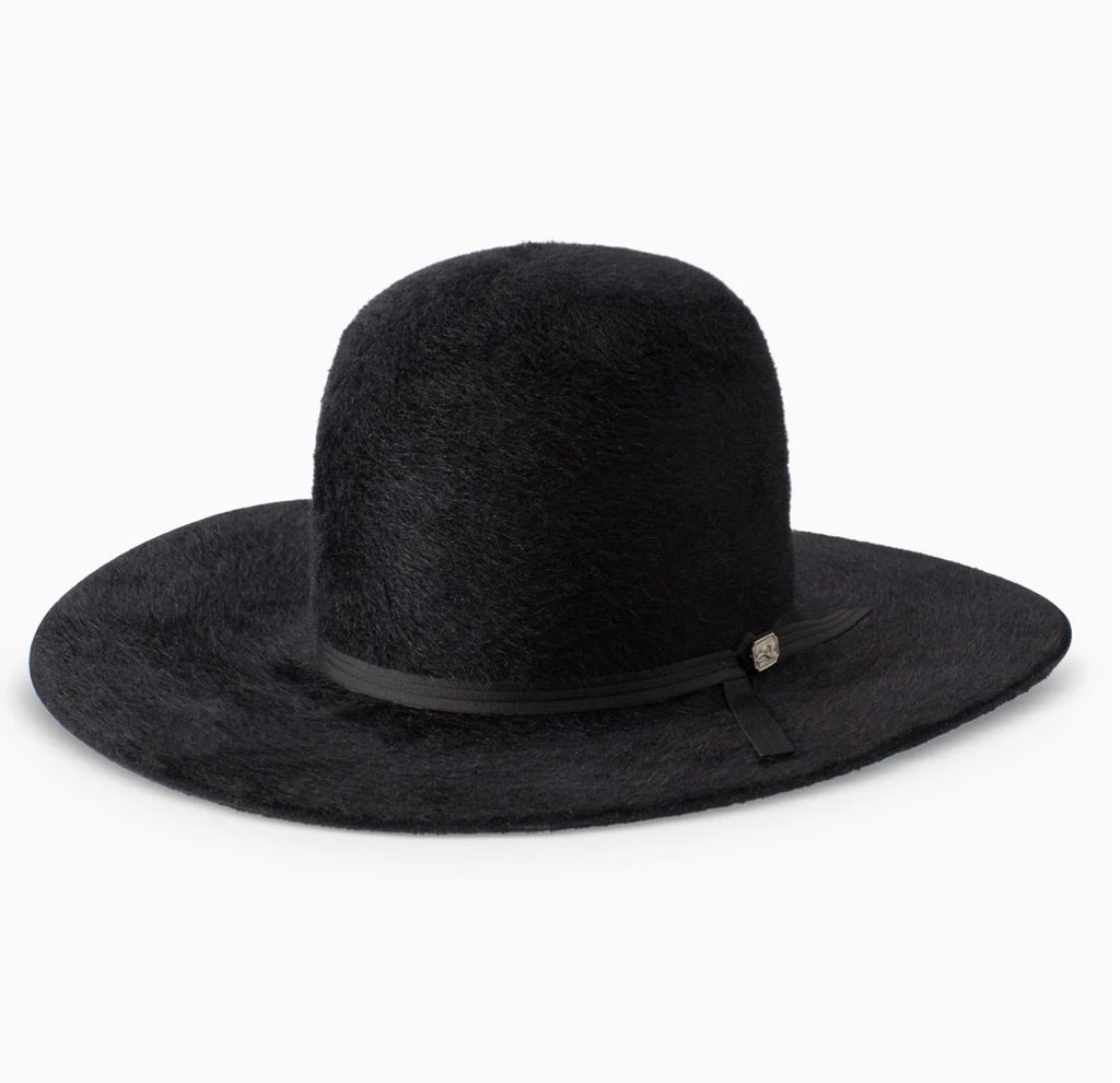 8X Kodiac Open Crown Cowboy Hat- Black