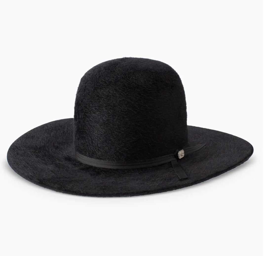 8X Kodiac Open Crown Cowboy Hat- Black