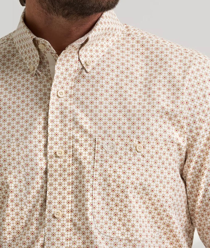 Tan George Strait button up