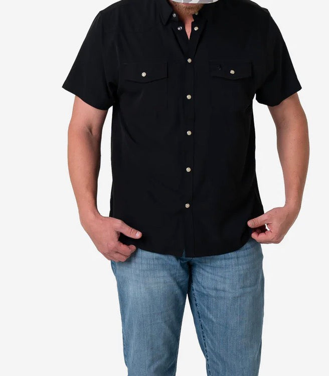Black Burlebo Performance Western Shirt