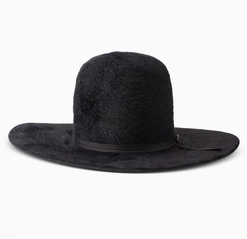 8X Kodiac Open Crown Cowboy Hat- Black