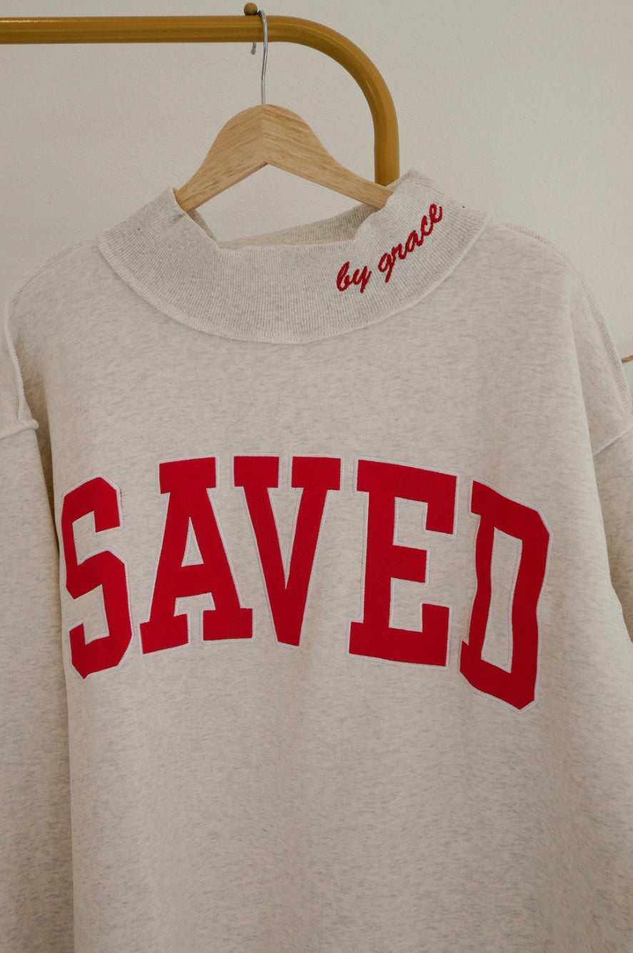Saved By Grace Mock neck