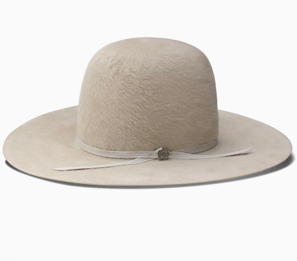 8X Kodiac Open Crown Cowboy Hat- Silverbelly