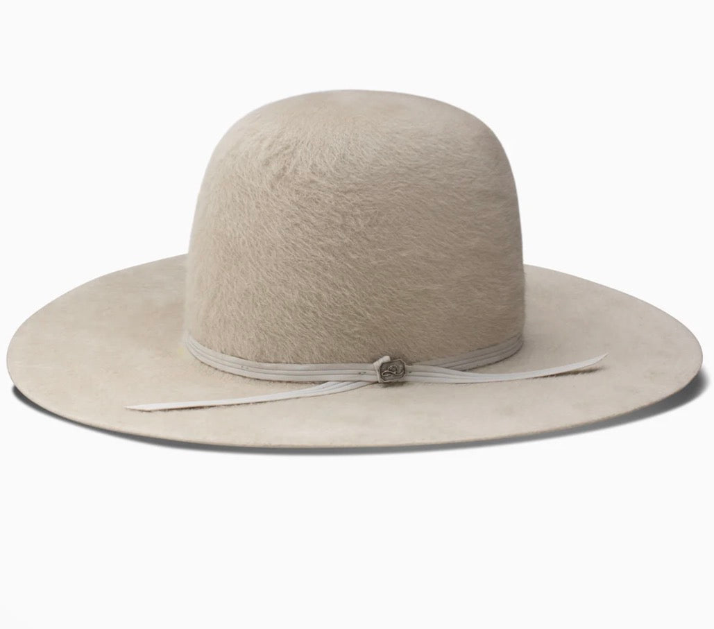8X Kodiac Open Crown Cowboy Hat- Silverbelly