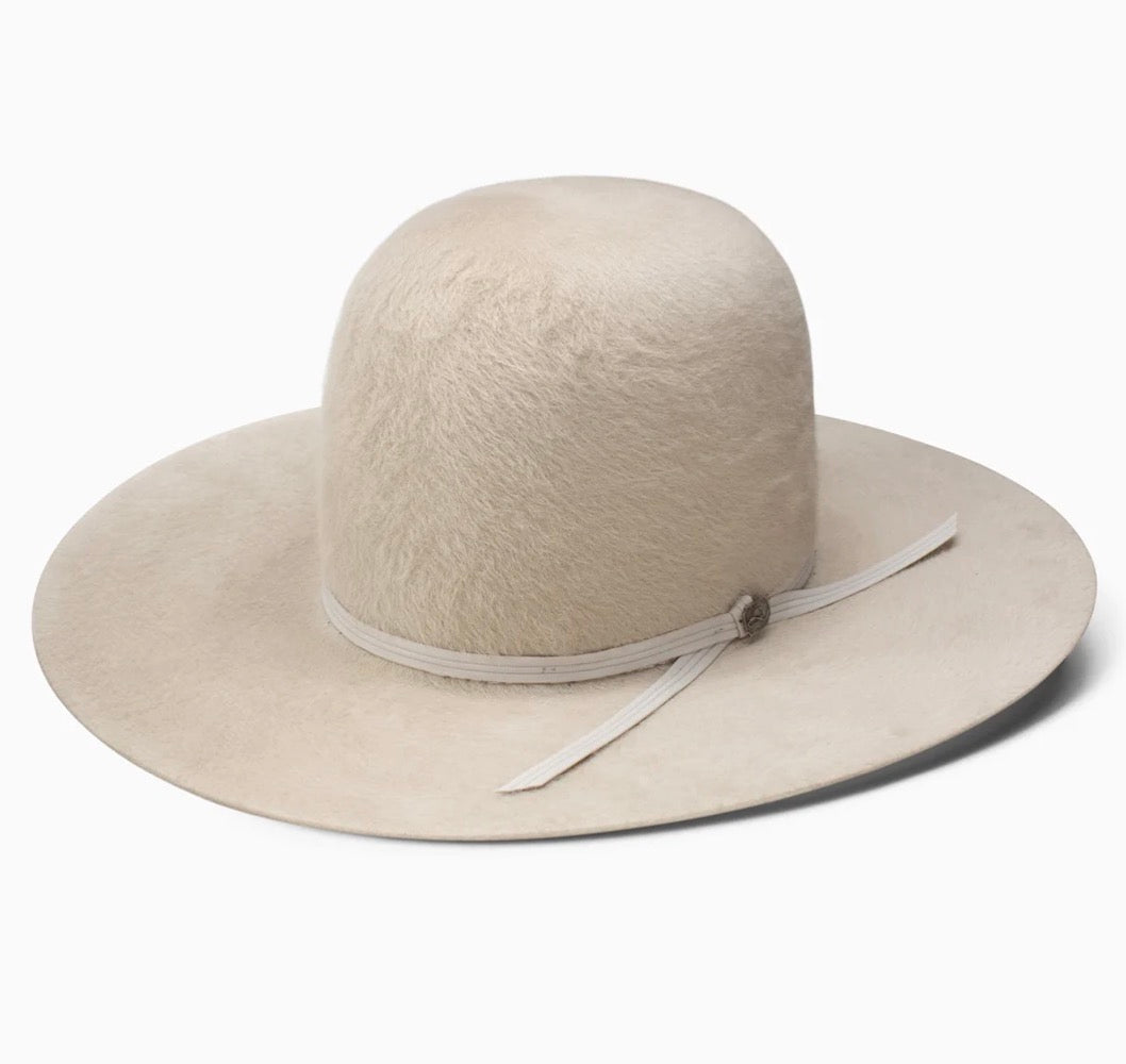 8X Kodiac Open Crown Cowboy Hat- Silverbelly