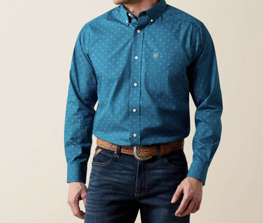 Corsair geo print Ariat shirt