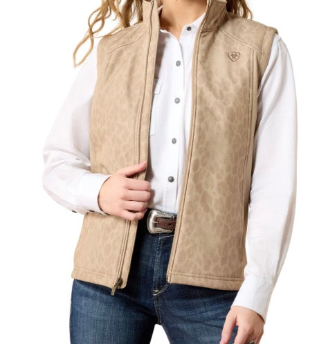 Women's Ariat Logo Softshell Print Vest
