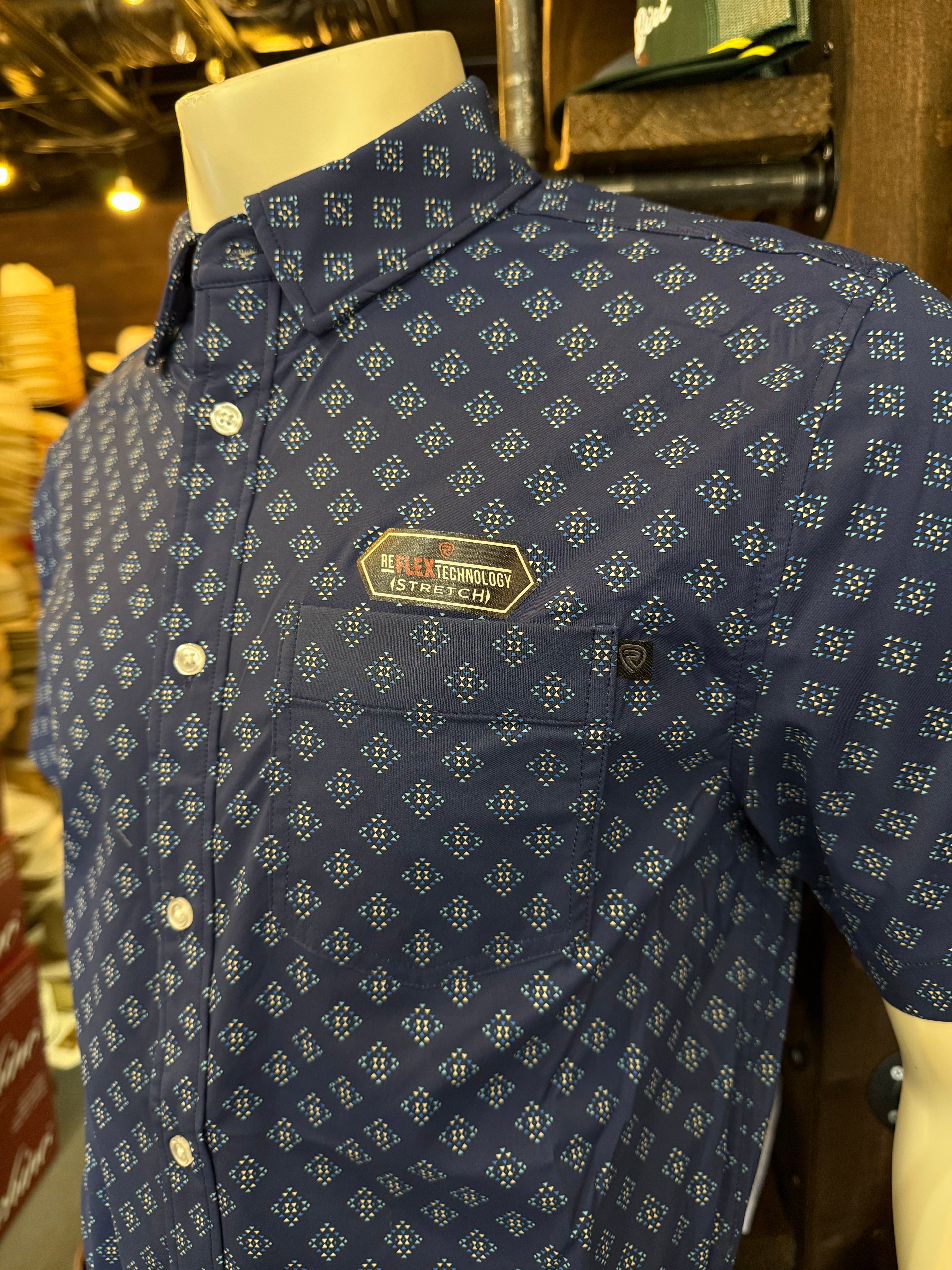Rock & roll geo tek button up