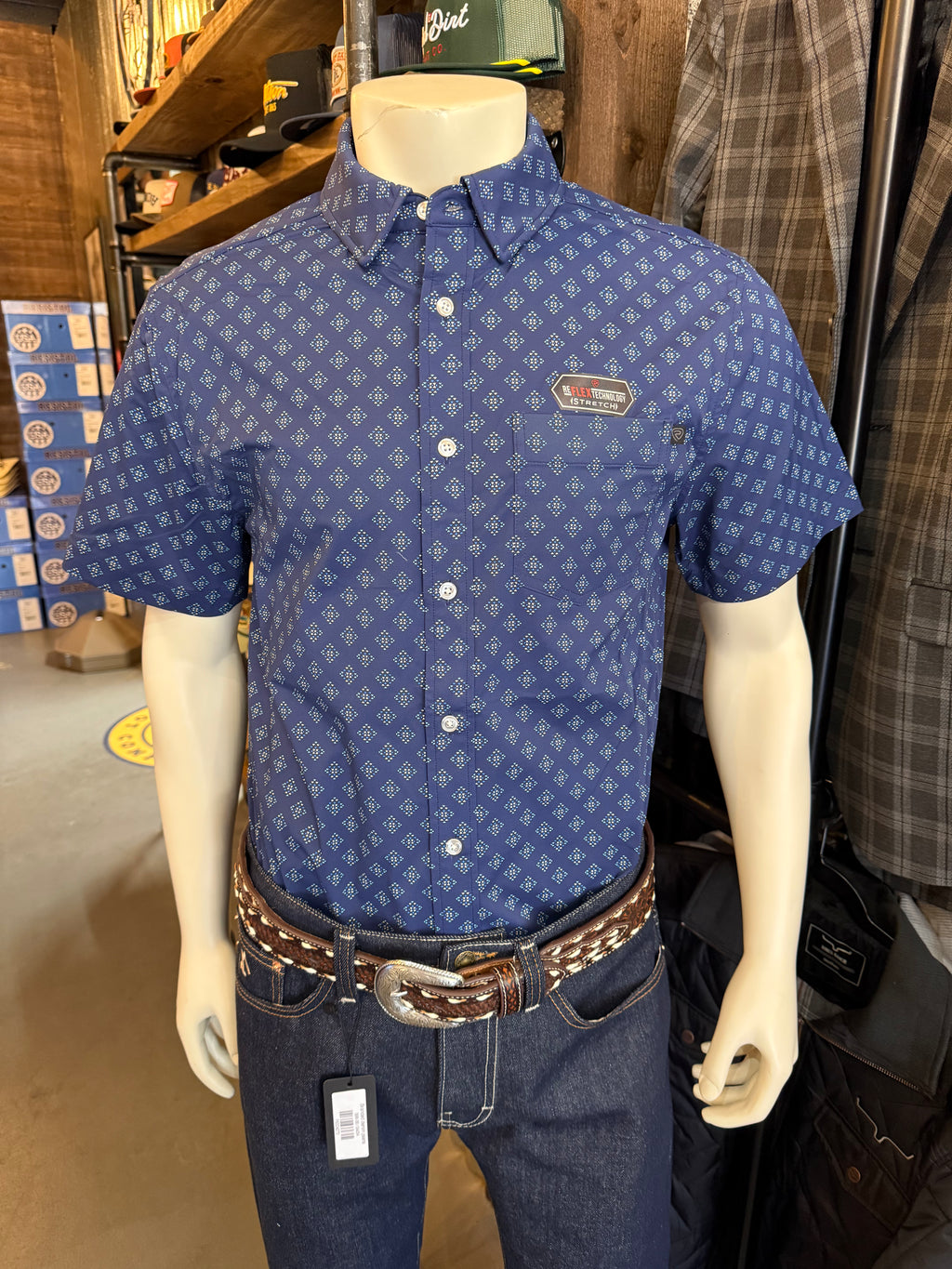 Rock & roll geo tek button up