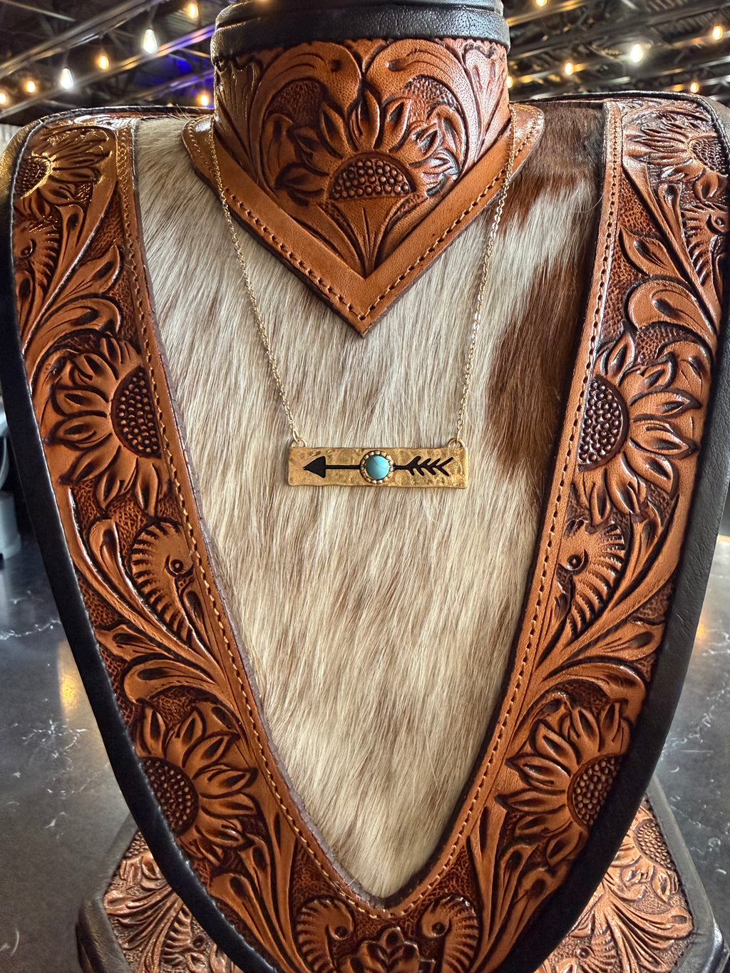 Gold and turquoise arrow set