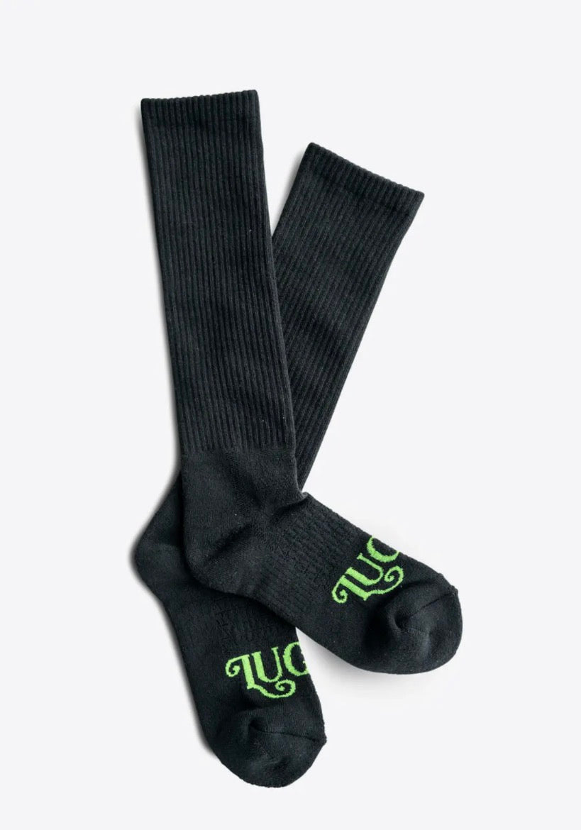 The Cowboy Black Performance Boot Socks