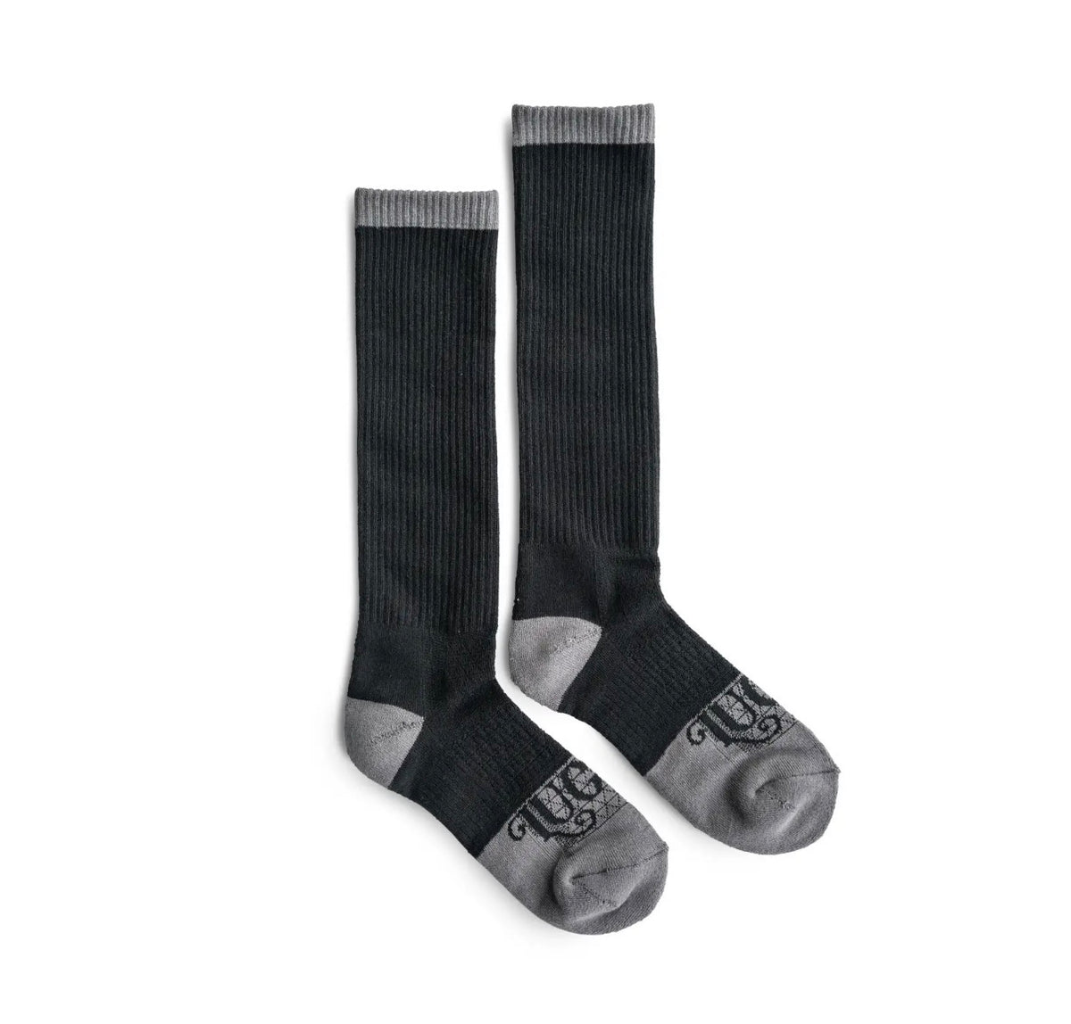 The Cowboy Black/ Grey Performance Boot Socks