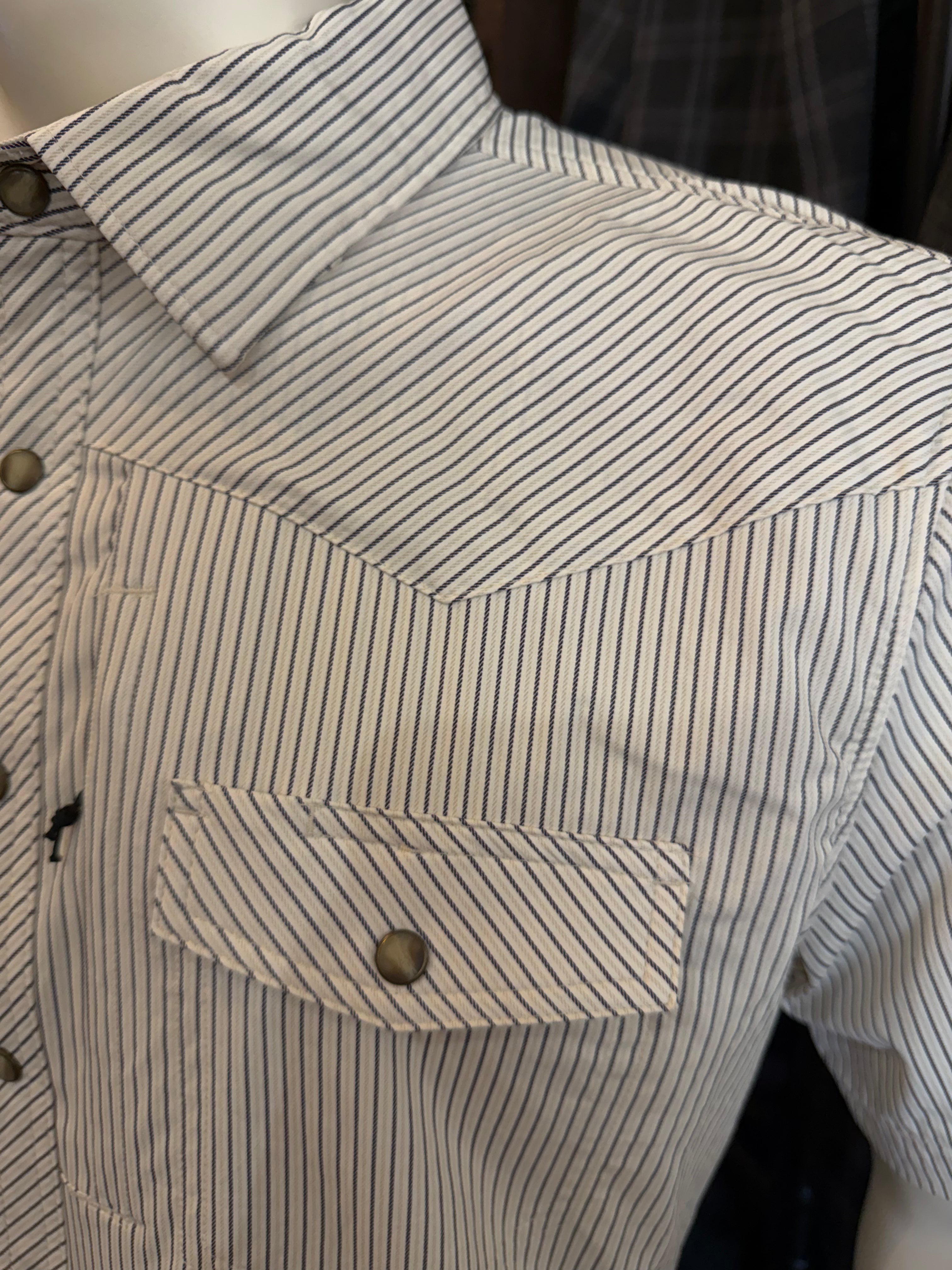 Rock & Roll TEK Stripe Pearl Snap