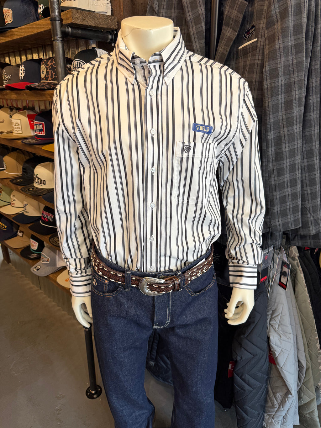 Rock & Roll Striped long sleeve button up