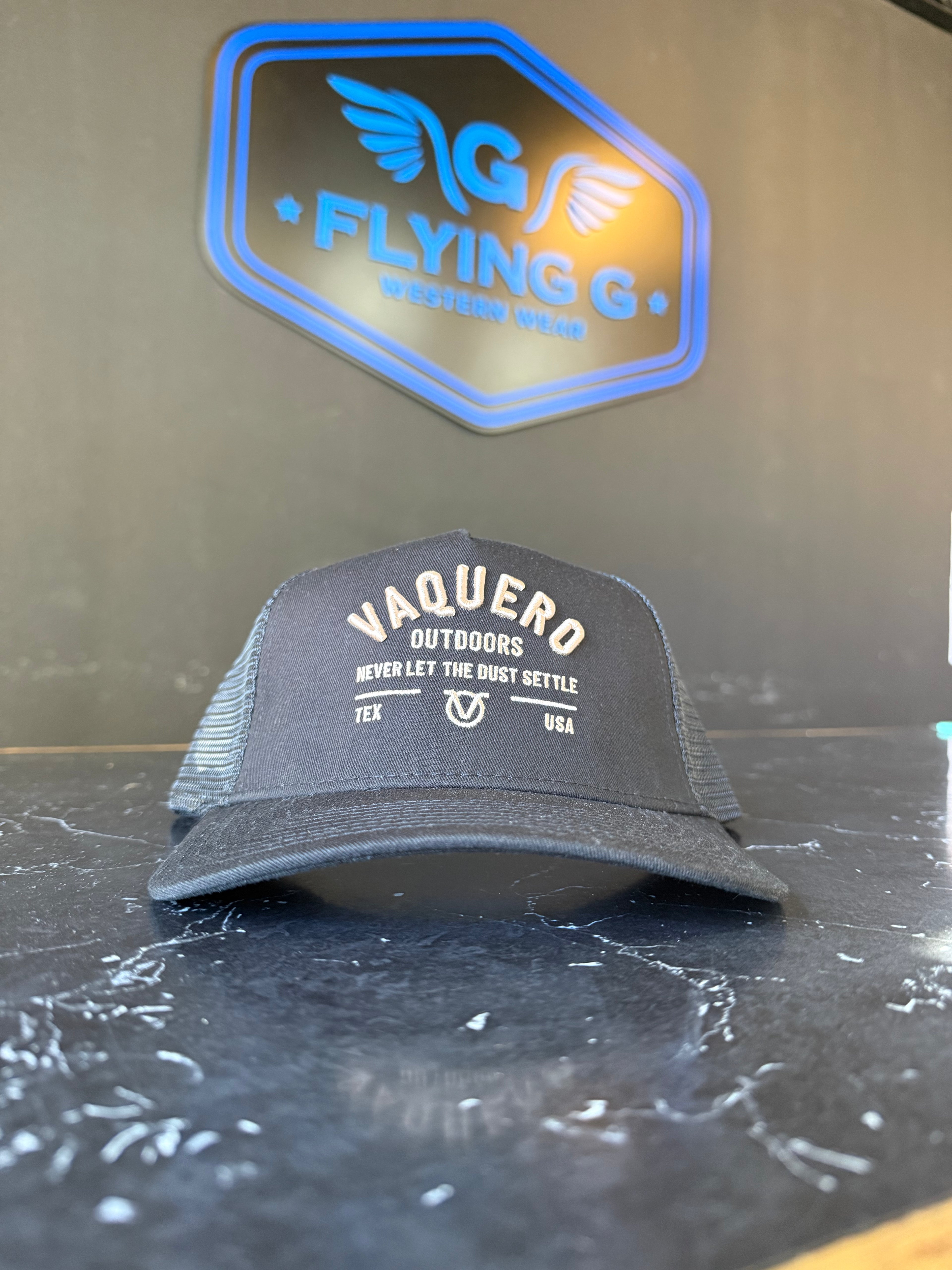 Black Vaquero Trucker Cap